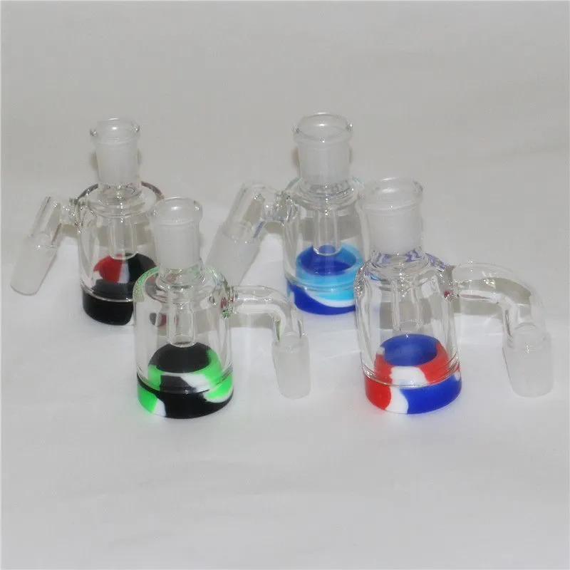 Cendriers en verre fumant avec banger à quartz 14mm 18mm cendrier barboteur récupérer cendriers silicone nectar ZZ