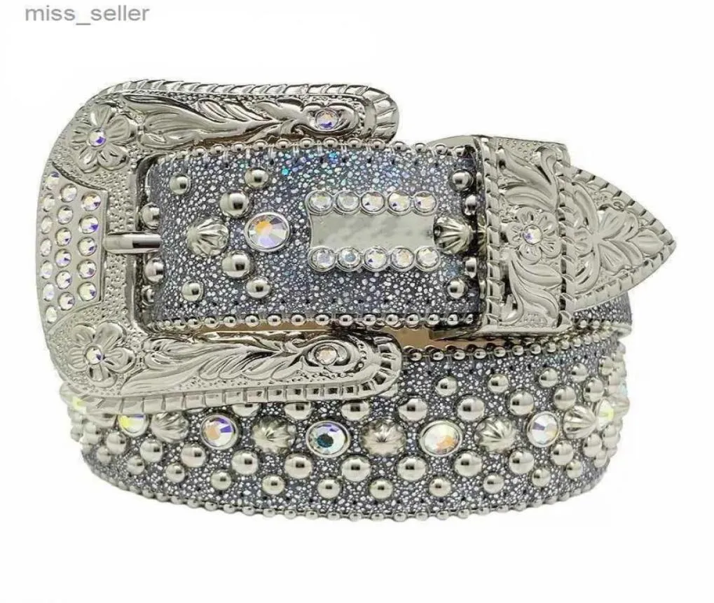 2022 Designer Belt Simon Belts for Men Women Shiny diamond belt The Trojan Red Jet AB miss seller5288754