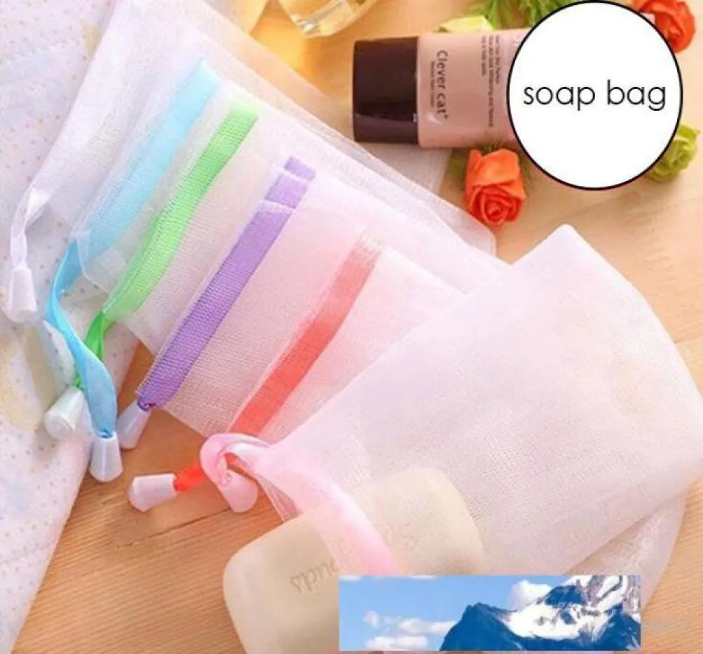 Sac à savon en maille, gant savonné pour le nettoyage du bain, filet à savon, gants de nettoyage de salle de bain, éponges de bain en maille 8869256