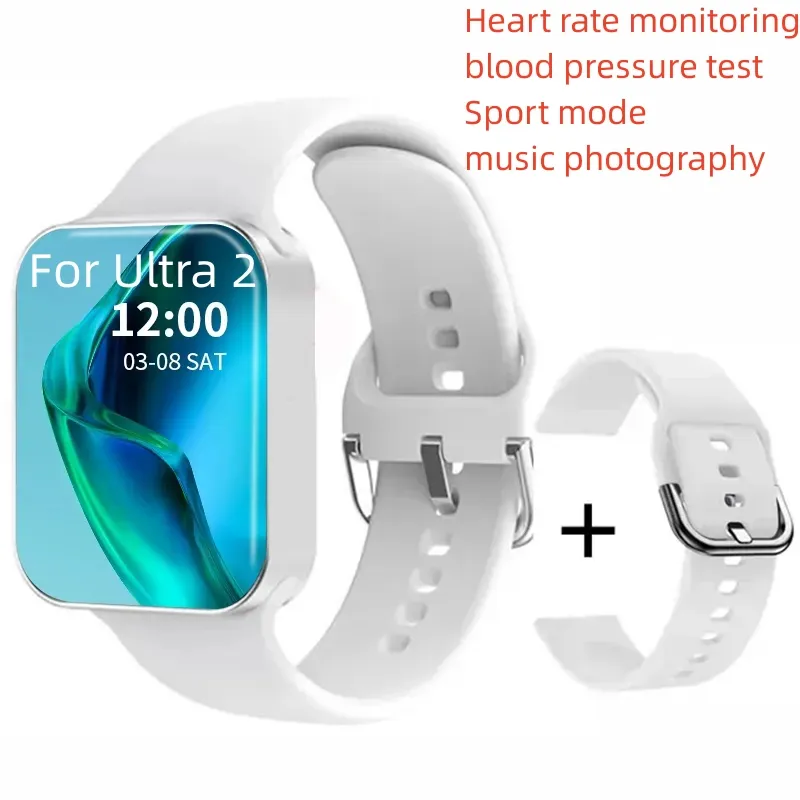 Dla inteligentnego zegarek Apple Ultra MM Men S IWatch Sport Wireless Ładowanie Pasek Pasek Ochrona Ochronne obudowa Wirele Cae