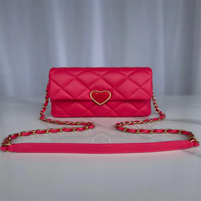 حقيبة مصممة كروسة حقيبة كبرى إغلاق الفاخرة Crossbody Fashion Women Handbag Fsashion Leather Messenger Counter Counter Bag Plaid Letters 22cm