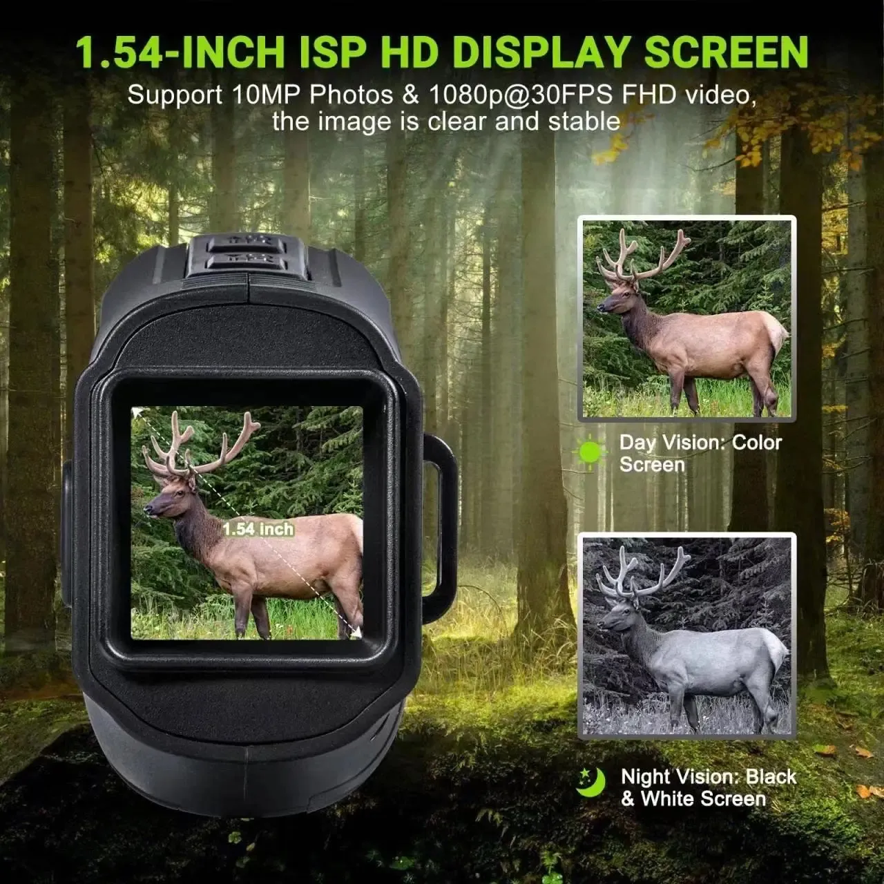 Vision nocturne Caméra infrarouge monoculaire Enregistre la chasse