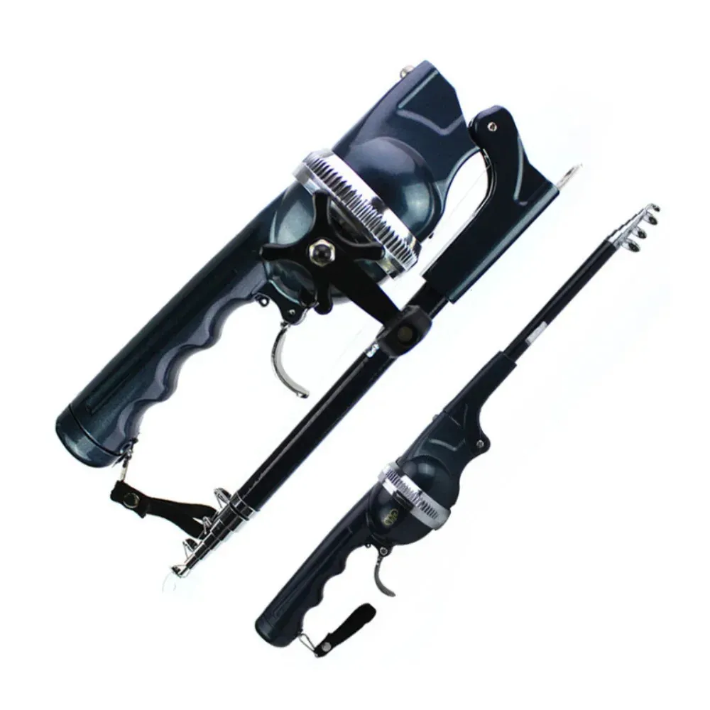 Boat Fishing Rods Portable Carp Foldable Rod 134cm Folding Lure Telescopic  Fighing Pole Reel Combo with Line 231102