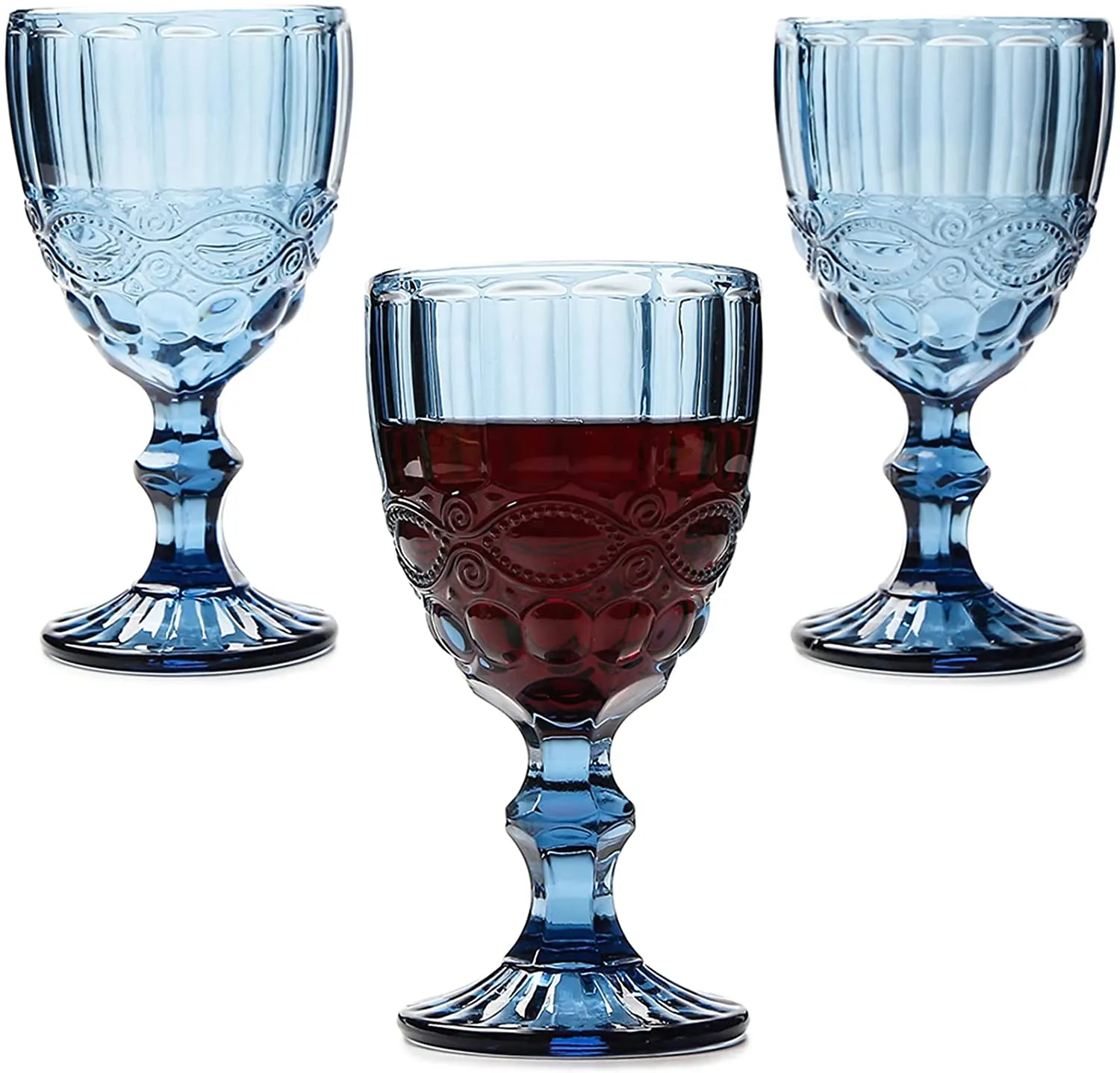 Wine Glass Cups Retro Vintage Relief Red Wine Cup 300ml Engraving