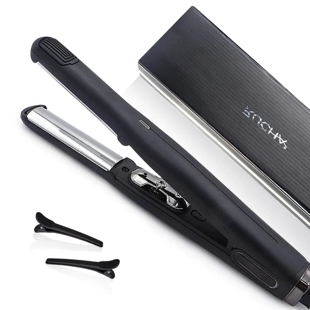 Curling Irons Professional Curved Plate Hair Curler Mirror Flat Iron 450 ° F Salong Styling Tools Dual Voltage 231101