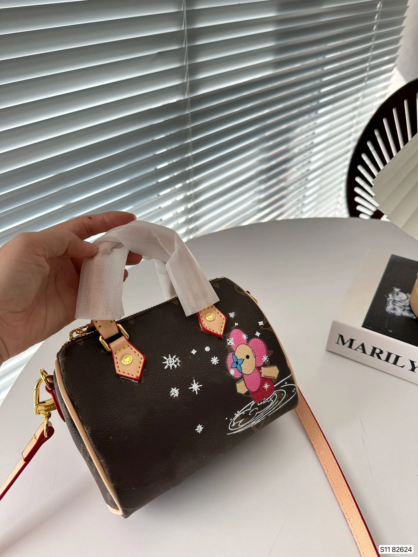 디자이너 브랜드 여성 코인 지갑 고급 브랜드 해바라기 지퍼 포켓 지갑 갈색 편지 숄더백 토트 패션 가방 레이디스 파우치 가방 지갑