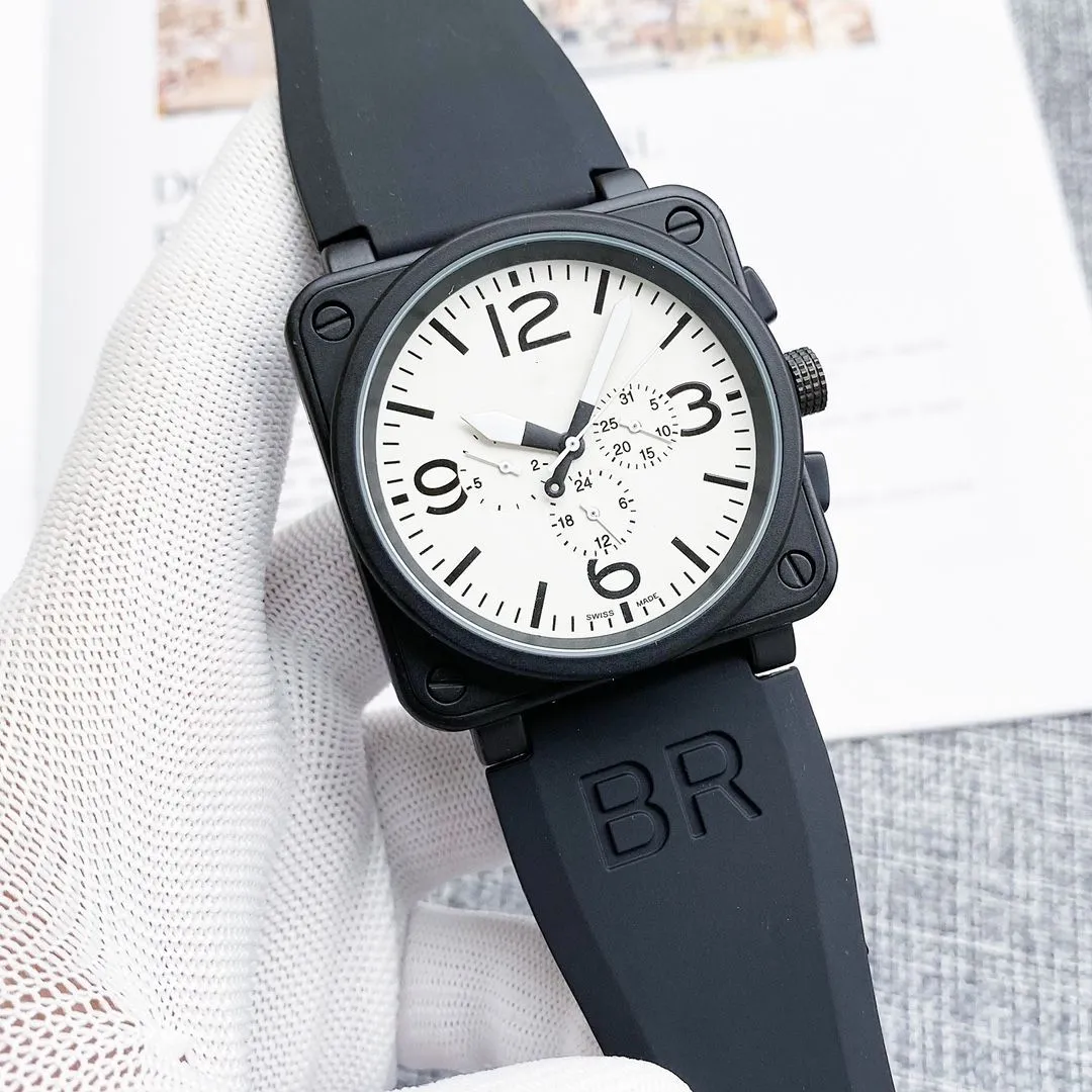 Projektant Mężczyzn Fashion Sport Wrist zegarki Bell Automatyczne mechaniczne zegarki Wysokiej jakości luksusowa marka chronograph zegar ze stali nierdzewnym S 1196