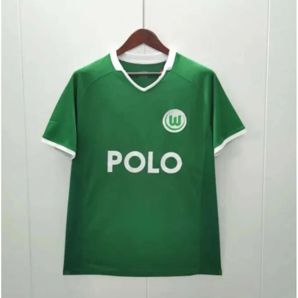 Qqq8 08 09 Wolfsburg Retro Voetbalshirts Kampioen 2009 Roussillon Steffen Weghorst Klaus Guilavogui Baku Mannen Voetbalshirt