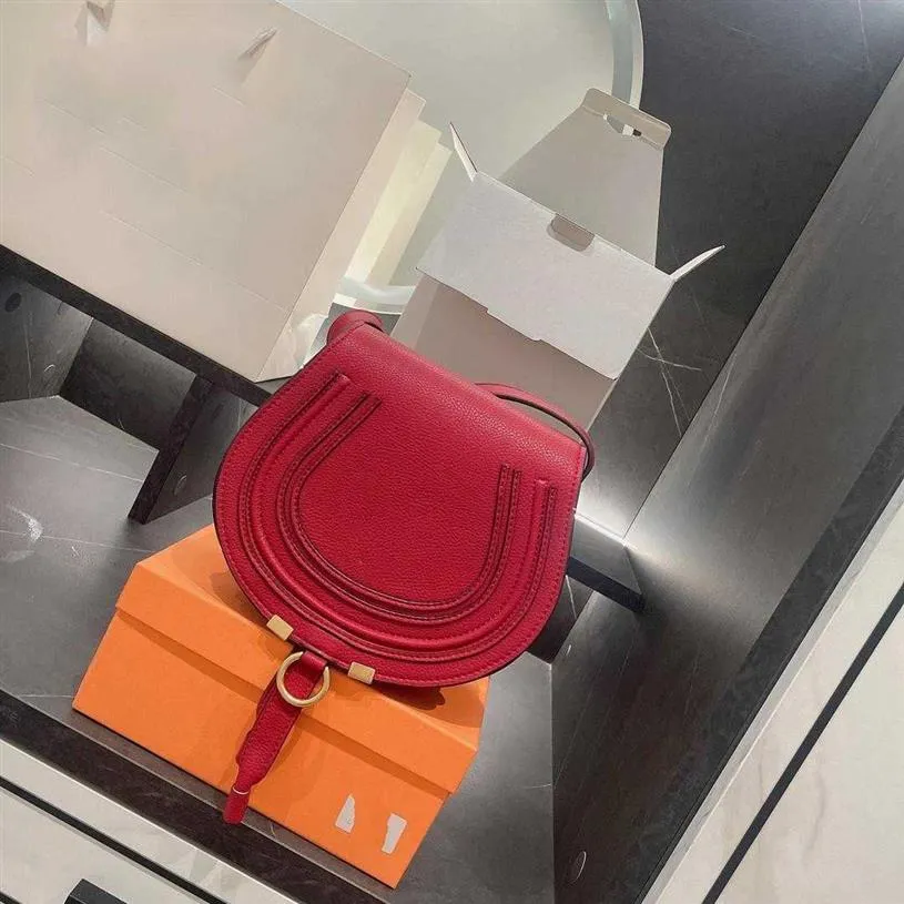 2021 luxury Brand Messenger bags whole Designers Women High Quality Genuine Cowskin Leather Cloe Mini Marcie Shoulder Saddl234n