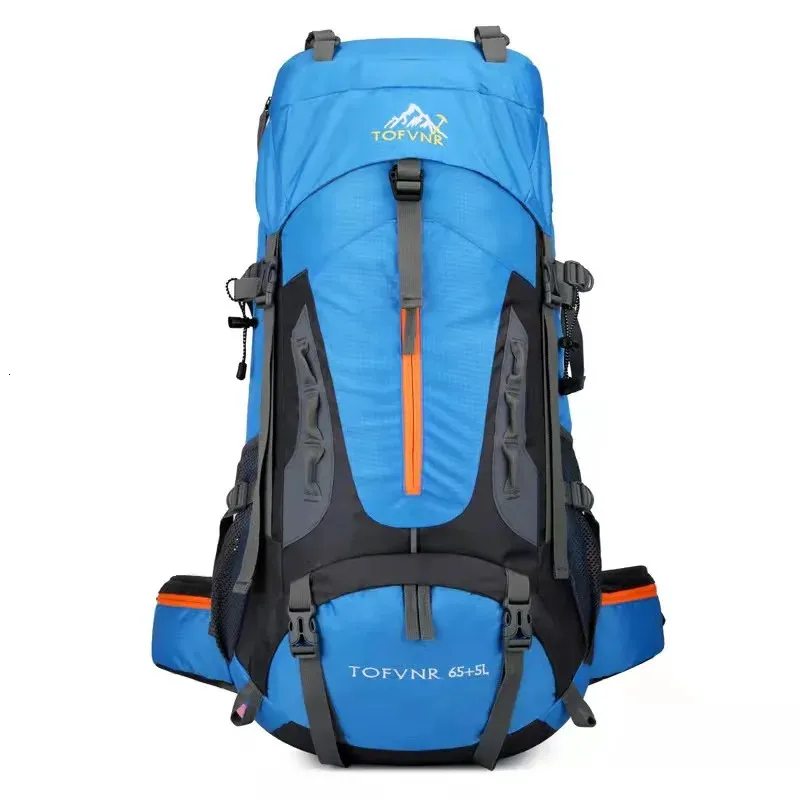 School Bags 70L Camping Backpack Mens Travel Bag Climbing Rucksack Large Hiking Storage Pack Outdoor Mountaineering Sports Shoulder 231101