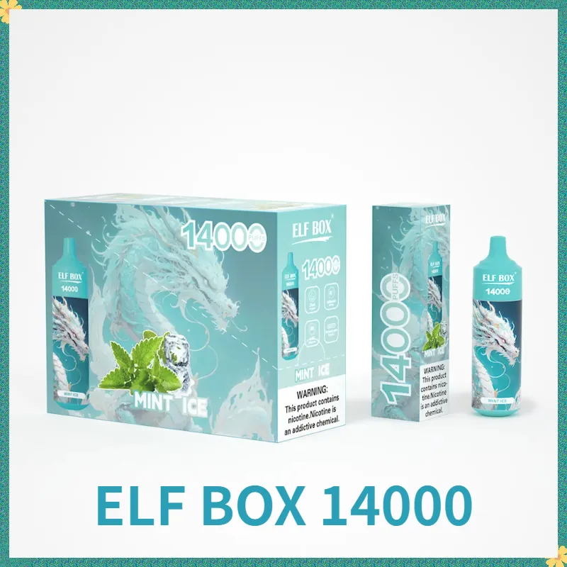 오리지널 Doloda Elf Box 14000 퍼프 퍼프 일회용 E 담배 Vape Pen 25ml POD 600mAh 충전식 배터리 중국 정통 도매 증기 Desechables 퍼프 14K