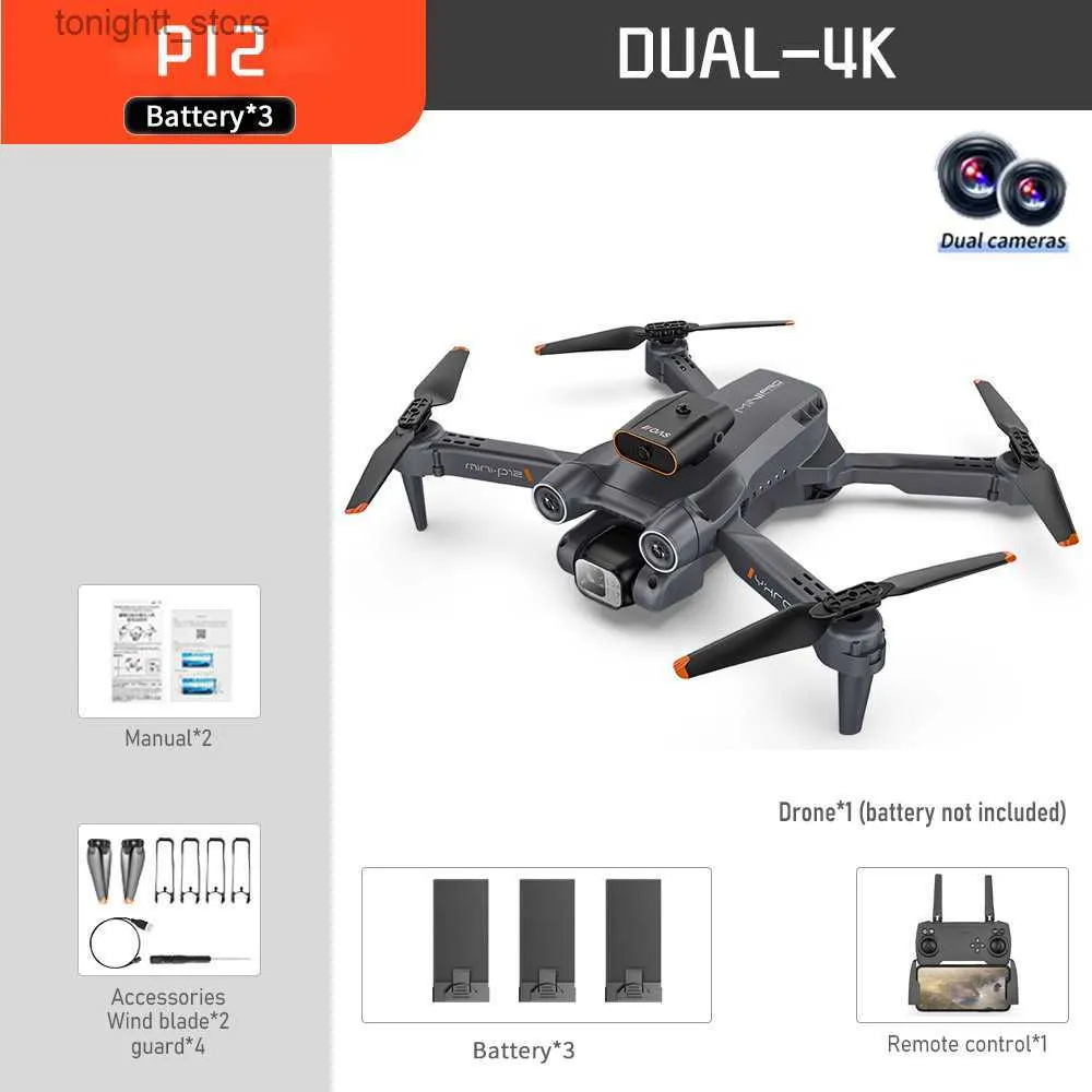 Mini drone, avec drone FPV pliable 4K HD double caméra, positionnement du  flux optique avec contrôle gestuel, quadrirotor RC pour intérieur et  extérieur, batterie noire, batterie unique (batterie simple noire) :  