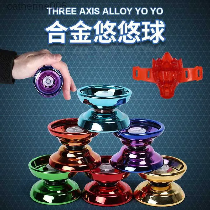 Yoyo 1 pièce de ficelle en alliage professionnel, roulement à billes YoYo pour débutants, adultes et enfants, mode classique, jouet intéressant, flamboyant pour adolescents YoyoL231102