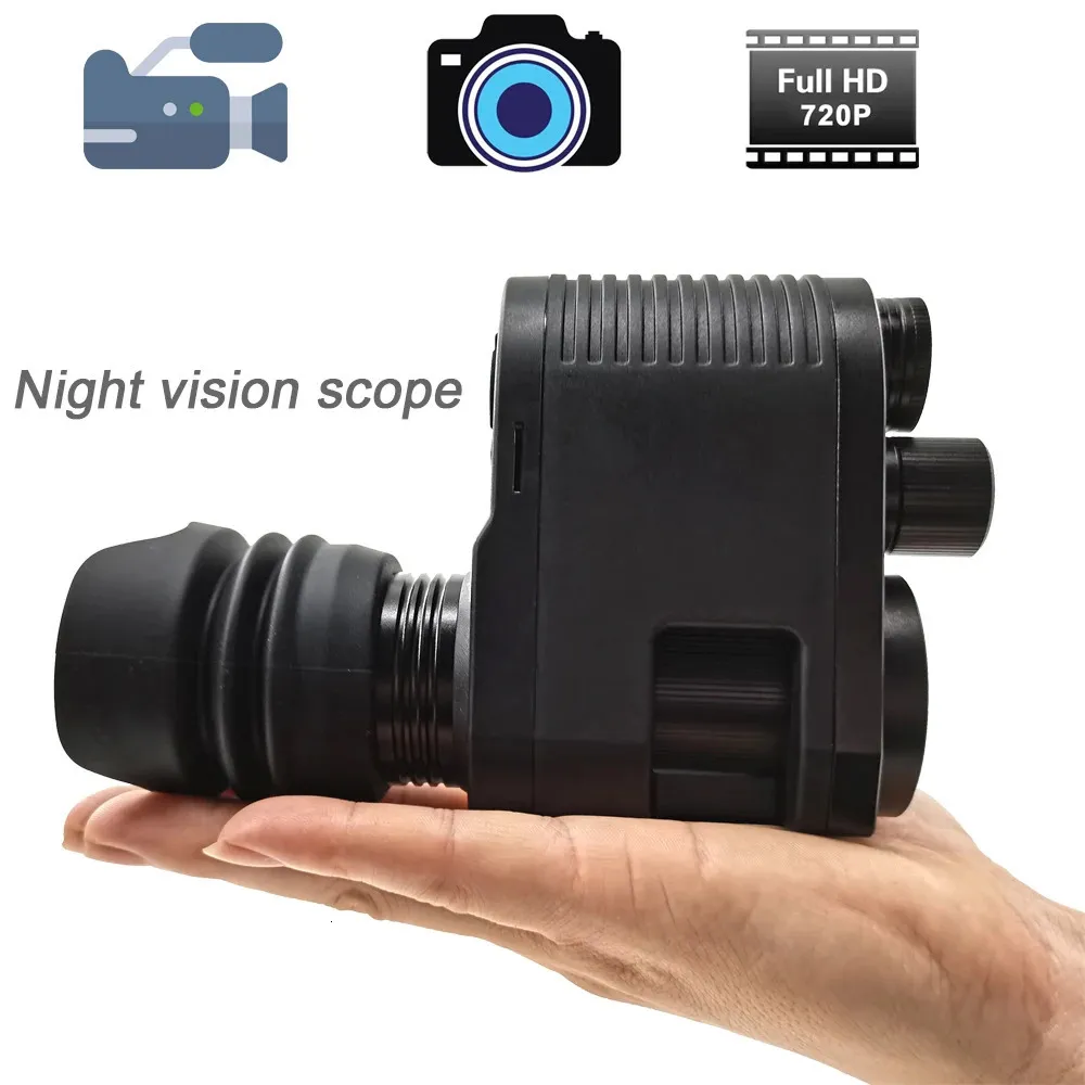 Monoculars Megaorei 3 Night Vision Riflescope Optical Sight Spotting Scope HD720P VCR Hunt Camera Telescope with Laser IR 231101