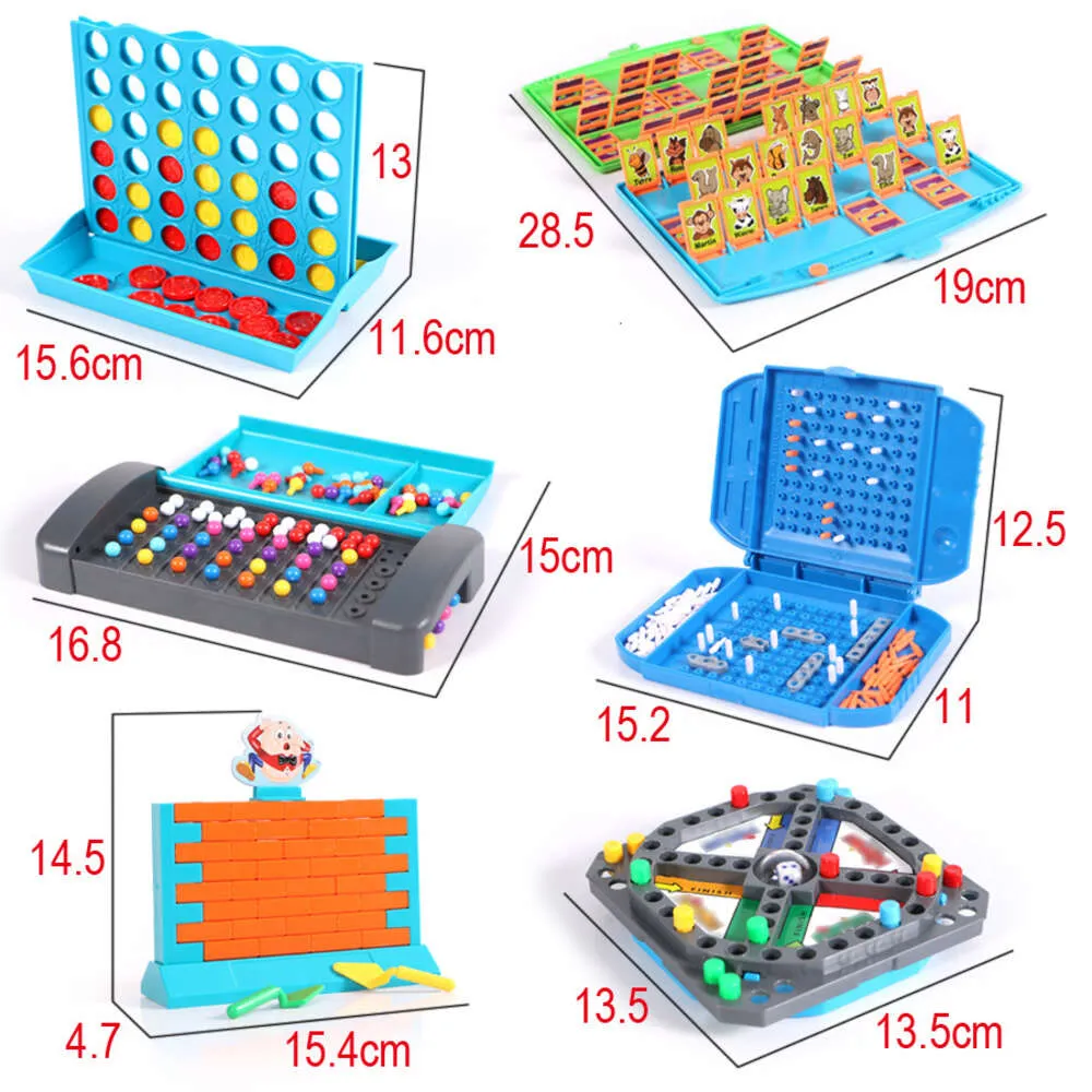 Mini Arcade Games Party Pack - Portable Board Games, Checkers, Code ...