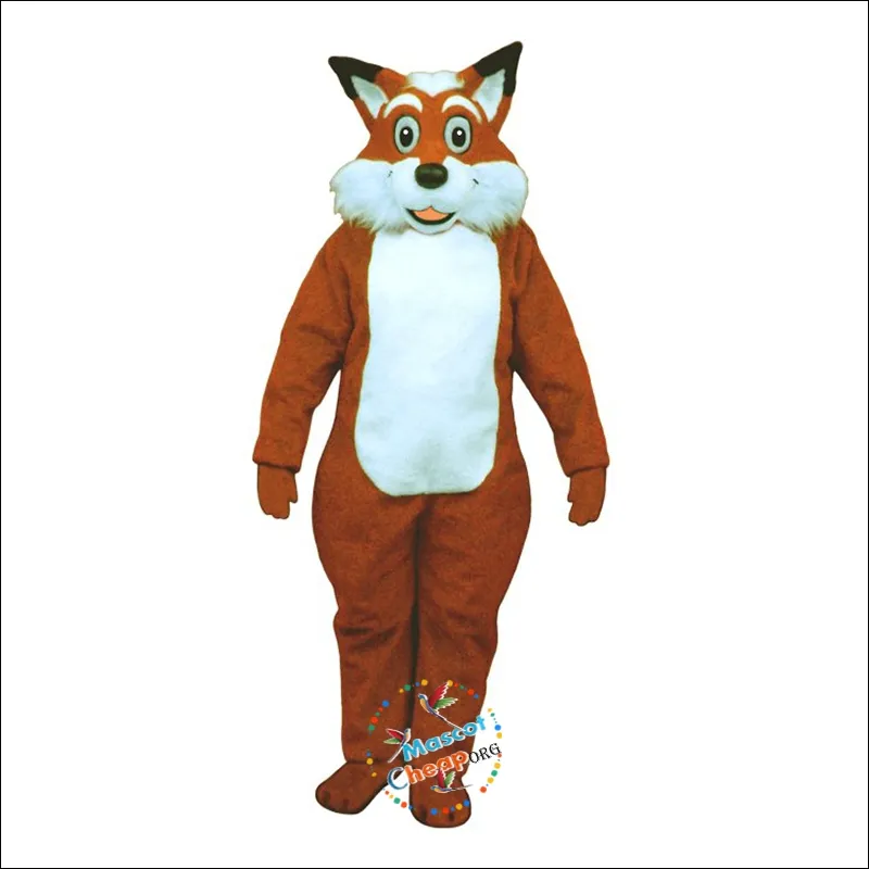 2024 Profissional de alta qualidade Fred Fox Mascot Costumes Natal Fantasia Vestido de Festa de Desenho Animado Personagem Terno Adultos Tamanho Carnaval Páscoa Publicidade