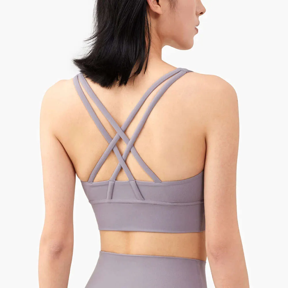 Lu Lu Yoga Lemon Camisole Sports Bra: Womens Soft Gym Vest For