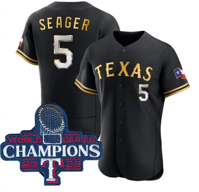 Texas Rangers 2024 Gold Program Patch Champions Jersey Featuring Evan Carter Corey Seager Adolis Garcia Max Scherzer Marcus Semien Jonah Heim Leody Taveras And Josh Jung From Projerseysword 16.49 DHga...