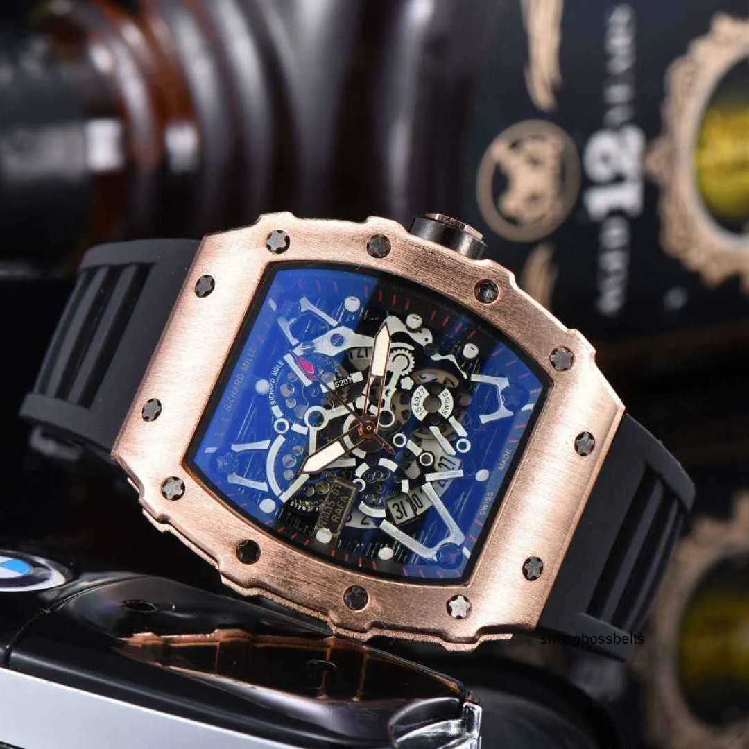 DHgate Mens Ghost Head Mechanical Wristwatch Quartz Movement Luxury Designer KV Factory RM35 02 Watches