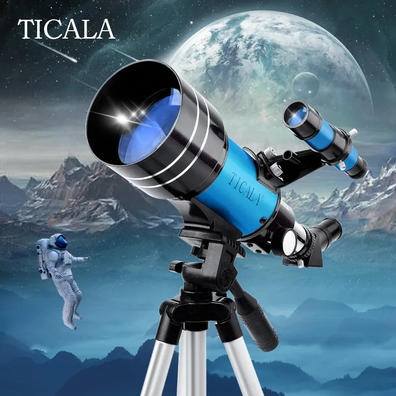 Monoculars Profesyonel Astronomik Teleskop 150 Kez Zoom HD Higpower Portable Tripod Gece Görüşü Derin Uzay Yıldız View Moon Universe 231101