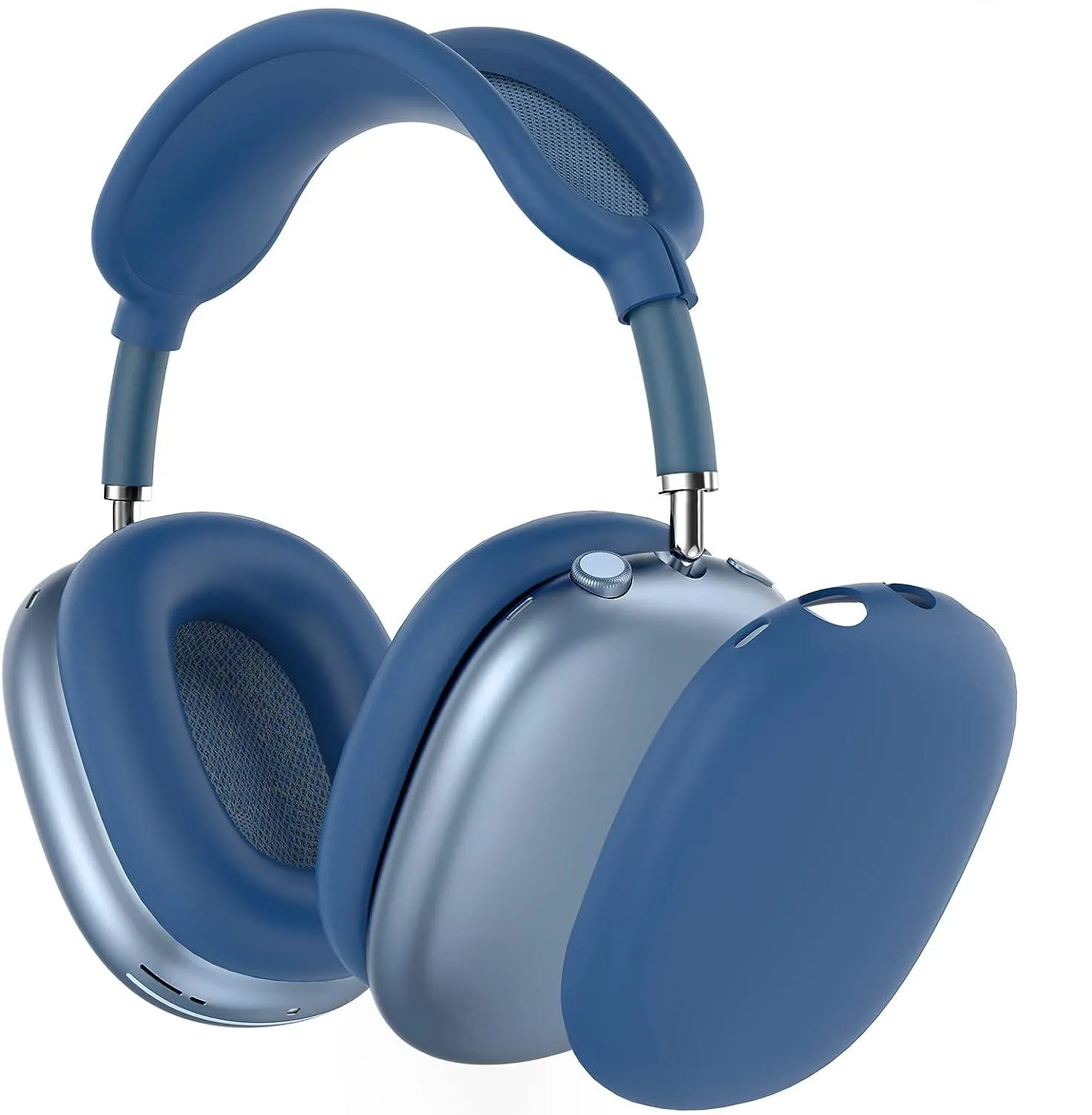 Novo para fones de ouvido Max Headset TPU Airpod Solid Silicone Imperme Protective Phone Case de fone de ouvido acessórios AirPodCase iPhone 15 14 Pro