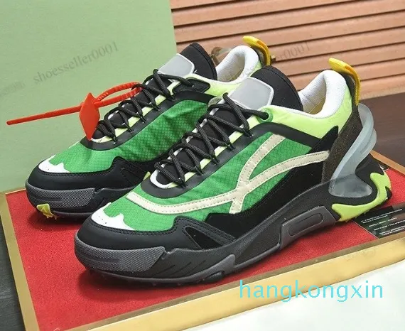 Scarpe casual Uomo Donna Frecce nere Piattaforma con cuciture verde menta Freccia decorata traspirante Pelle confortevole