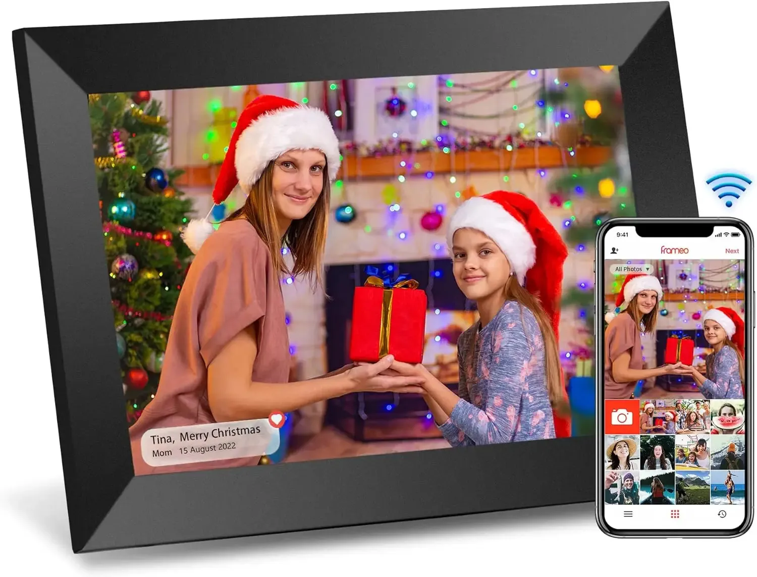 Digital Camera Frameo 10.5 Inch Smart WiFi Photo Frame 1920x1200 FHD ...