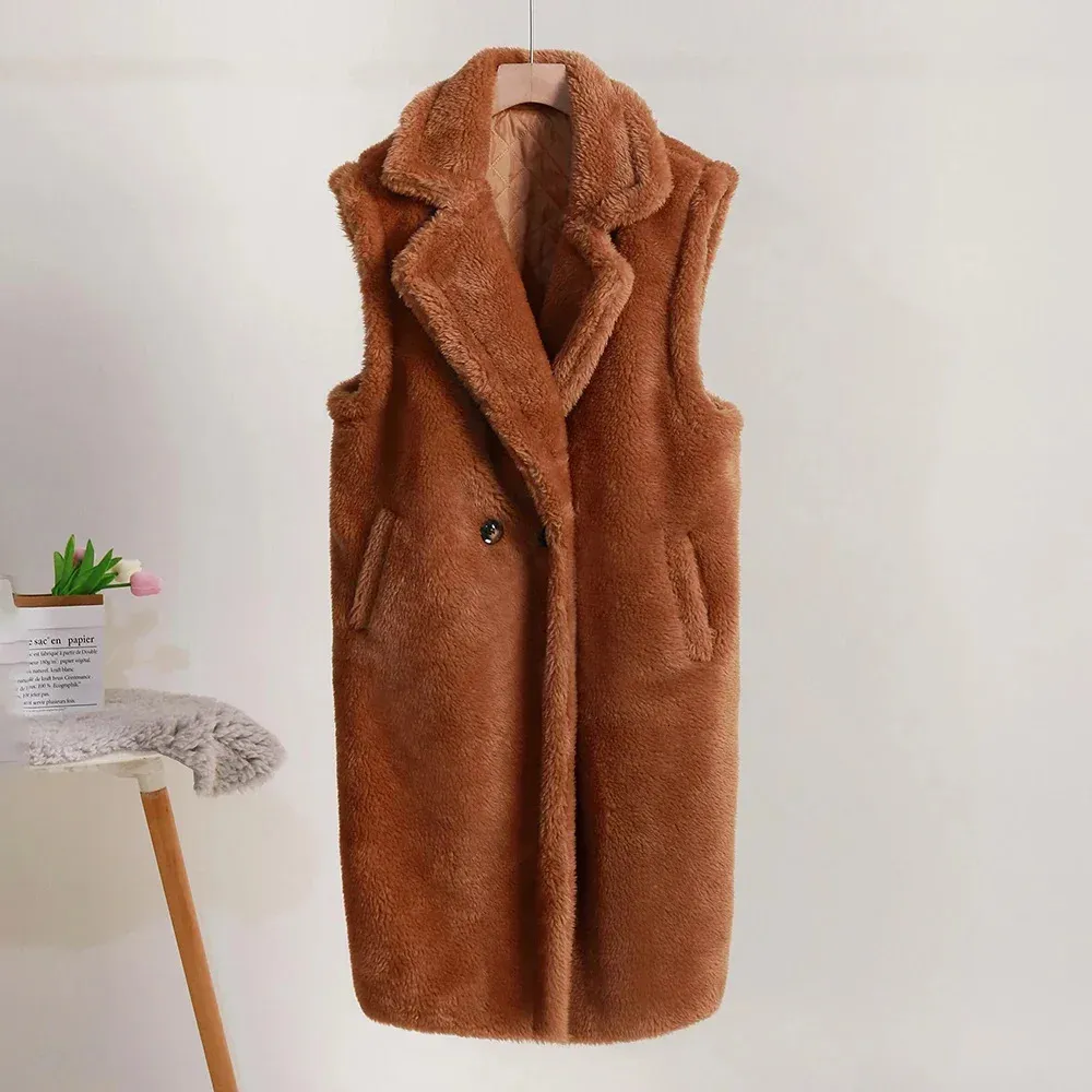 Womens teddy bear gilet new arrivals