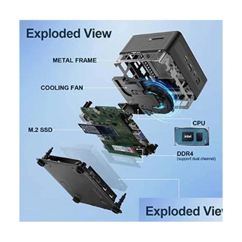 Computer Cases Fcn001 Bays Microatx Server Case With Motherboard Memory And System For Data Storage Wxk 010 Drop Delivery Computers Dhbja