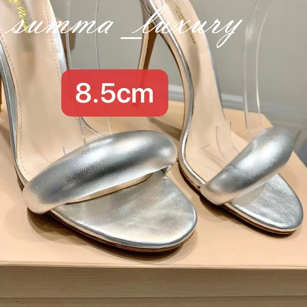 Gianvito Rossi Sandales Designer Sandales bride à pied à talons Chaussures à glissière arrière 10,5 cm Talons aiguilles Sandales 8,5 cm Chaussures habillées talon pour femmes luxe d'été 35-42