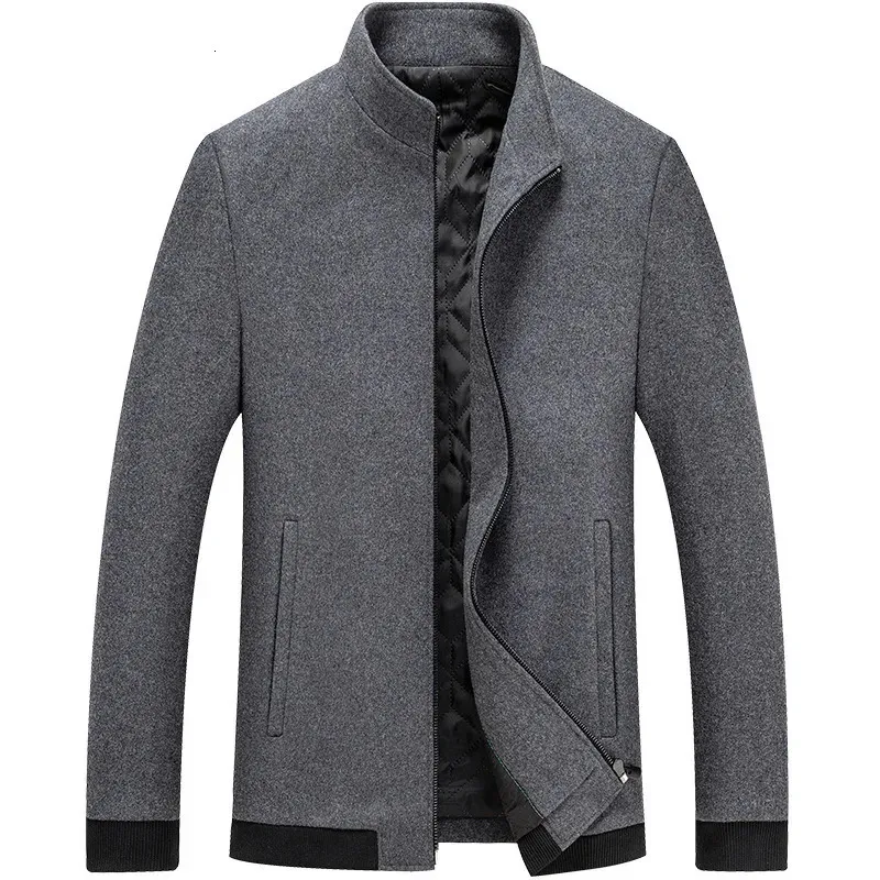 Mens peacoat cheap stand collar