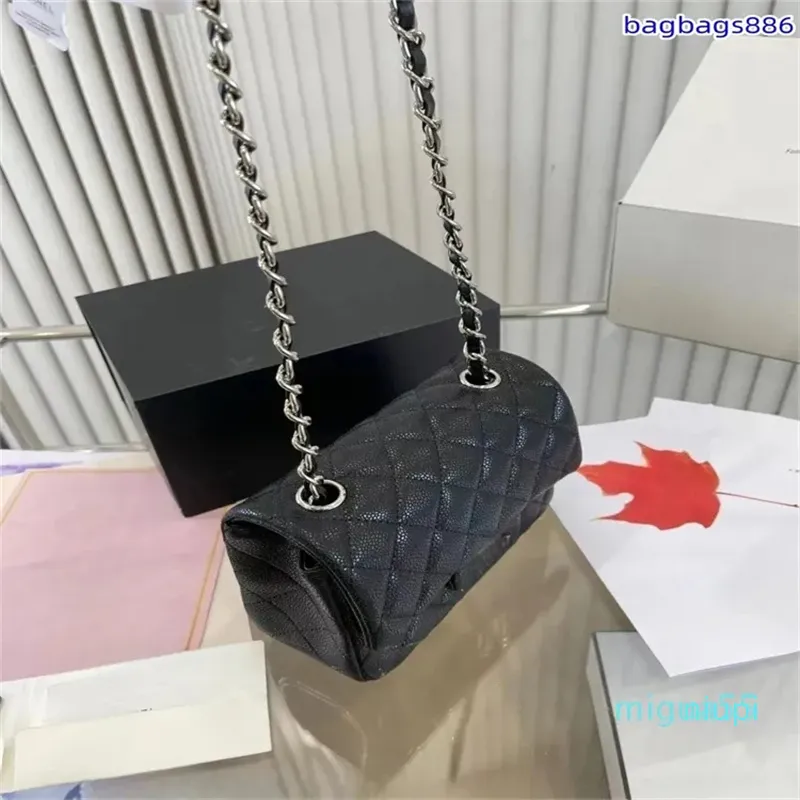 luxe ontwerpers mini vierkante flaptassen klassieke zwarte lamsleren portemonnee Hangbags Crossbody schoudertas gouden of zilveren kettingen