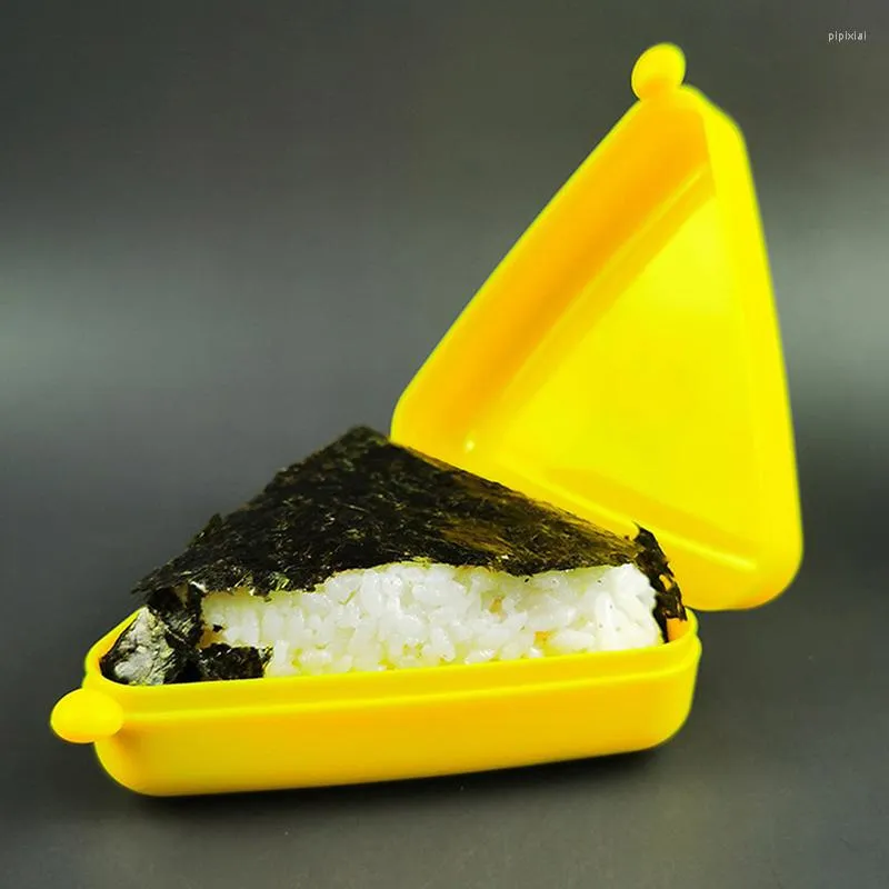 Ensembles de vaisselle Triangle Sushi Bento Box Mini Déjeuner Dessin animé Japonais Plastique Sélection pour enfants