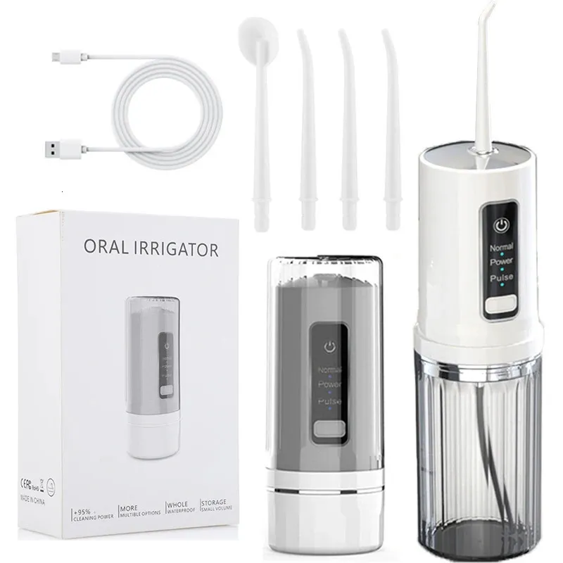 Other Oral Hygiene Oral Irrigator Dental Water Flosser Portable Dental Water 3 Modes Teeth Cleaner Toothbrush Oral Hygiene Clean USB Rechargeable 231101