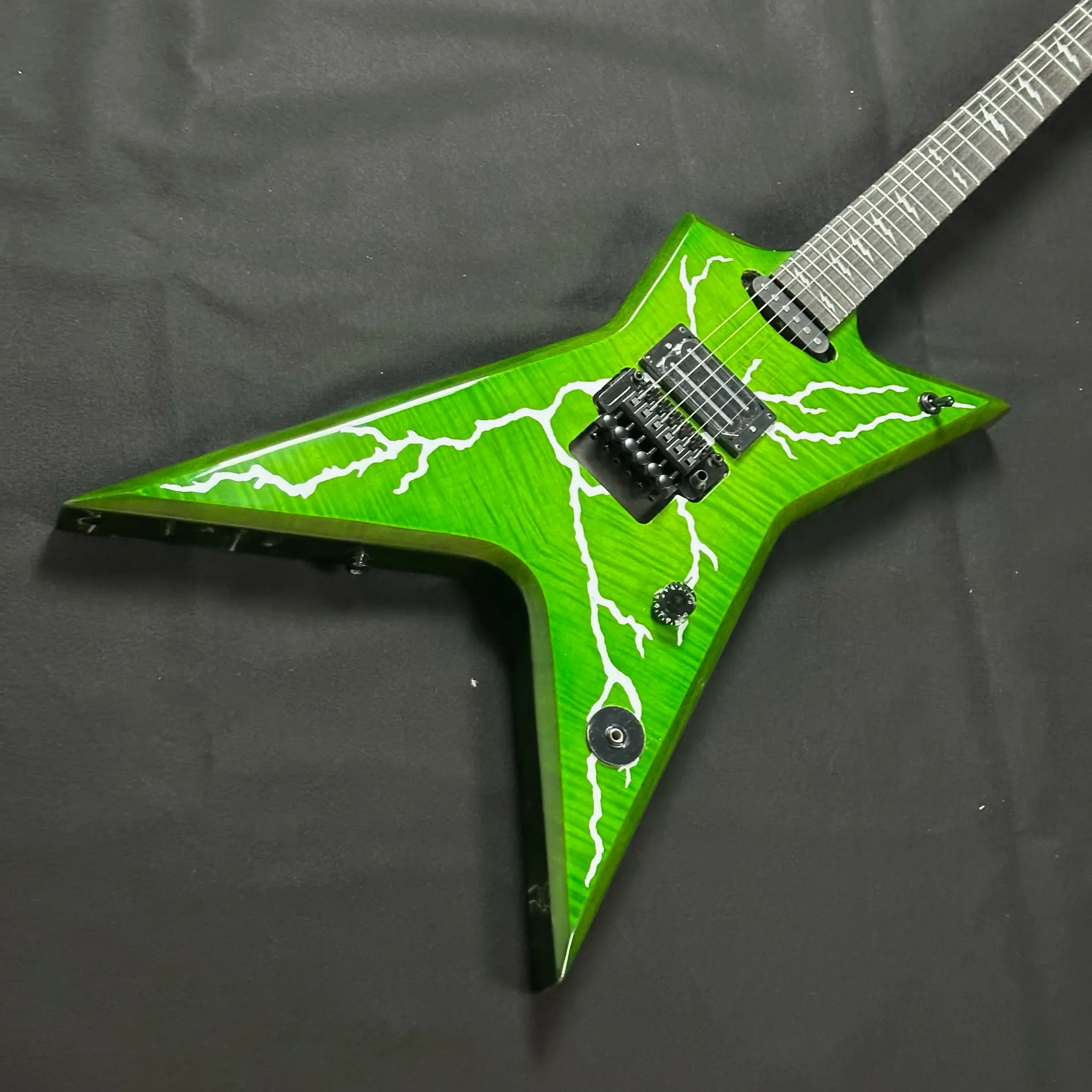 dimebag green wah。稲妻インレイエレクトリックギター無料船を燃やします