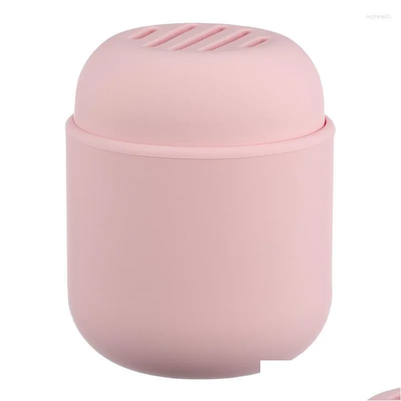 Caixas de armazenamento Caixas de armazenamento Caixas de armazenamento Suporte de esponja Caso de maquiagem Cosméticos Secagem Containersponges Caixa de liquidificador Sile Beauty Holders Drop De Dhlpz