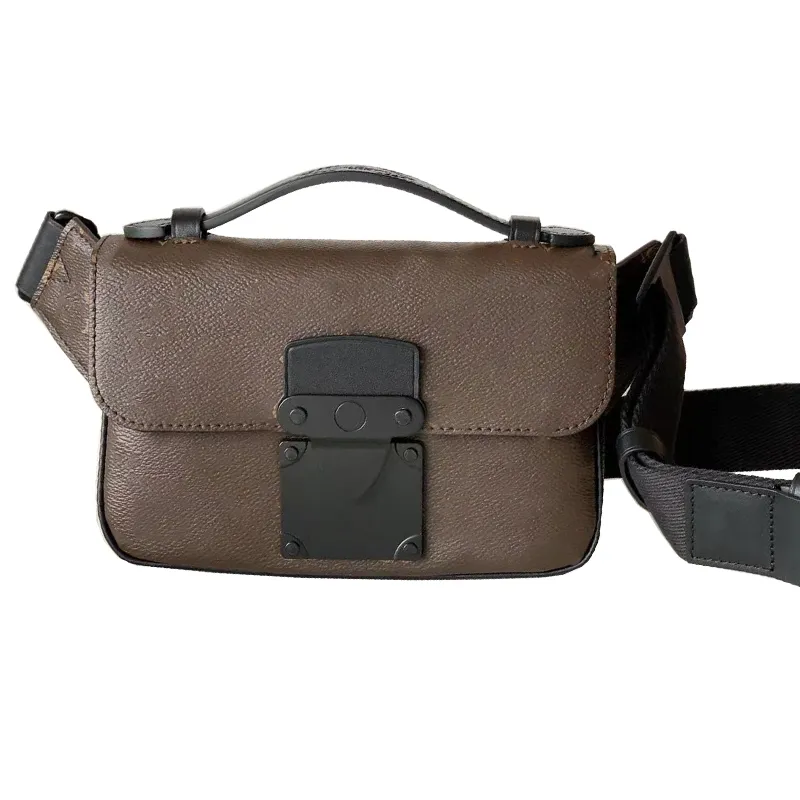 7A Sacs de créateurs de haute qualité S Lock Sling M45807 Macassar 2023 Nouveau sac de courrier pour homme Sac à bandoulière à bandoulière Mode Classique Luxe Sacs de marque sur mesure Casual