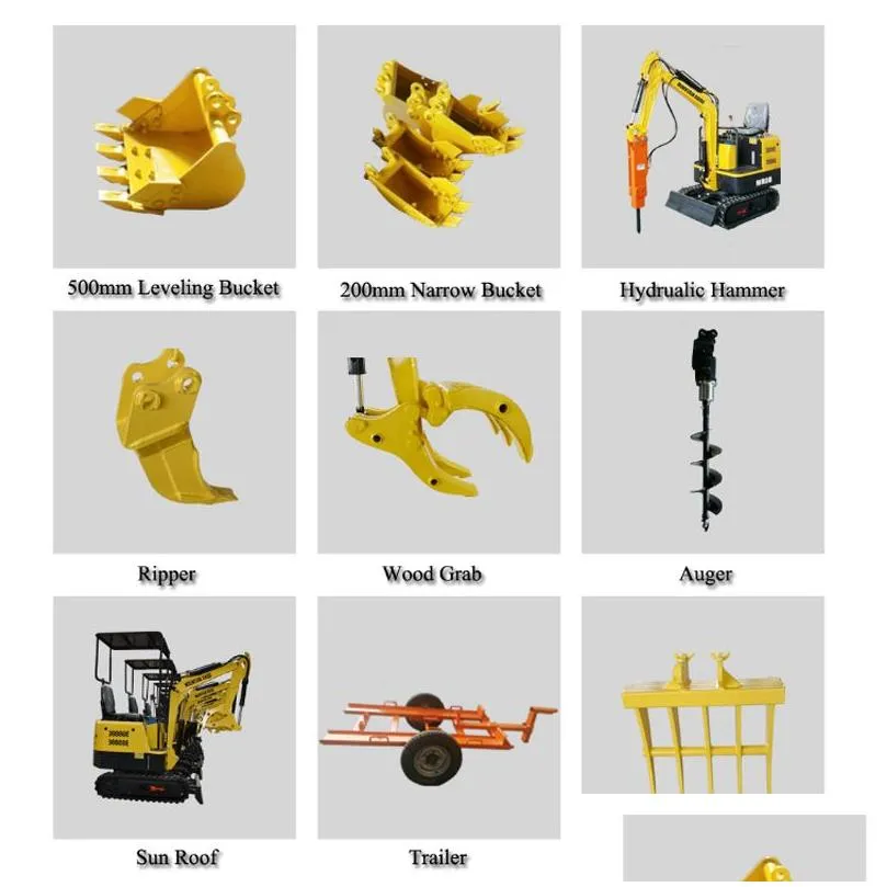 Large Machinery Equipment Wholesale Hinery Mini Excavator Accessories Drop Delivery Office School Business Industrial Dhqav