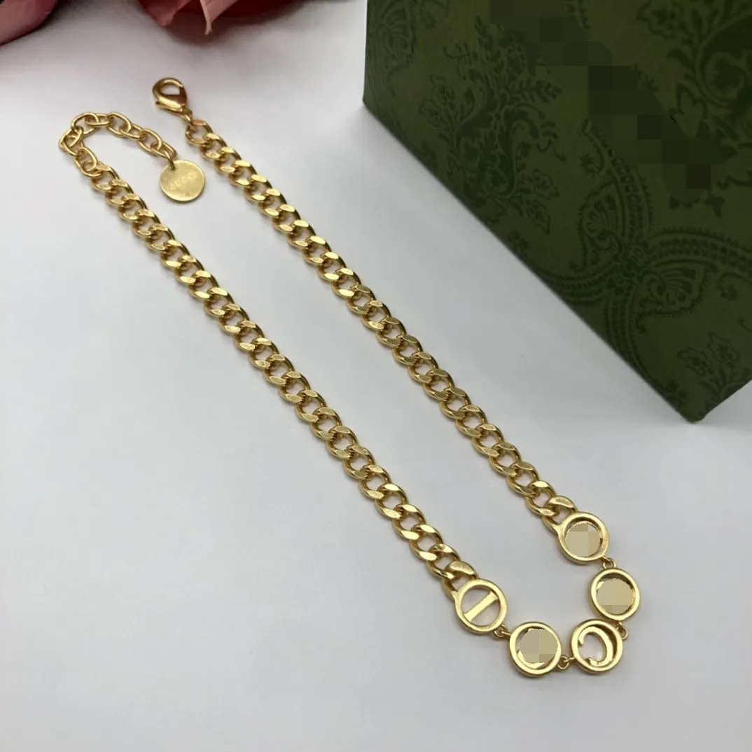 Topkwaliteit brass dames designer ketting hanger armband luxe oorbellen mode sieraden kerstcadeau zonder doos gn-068