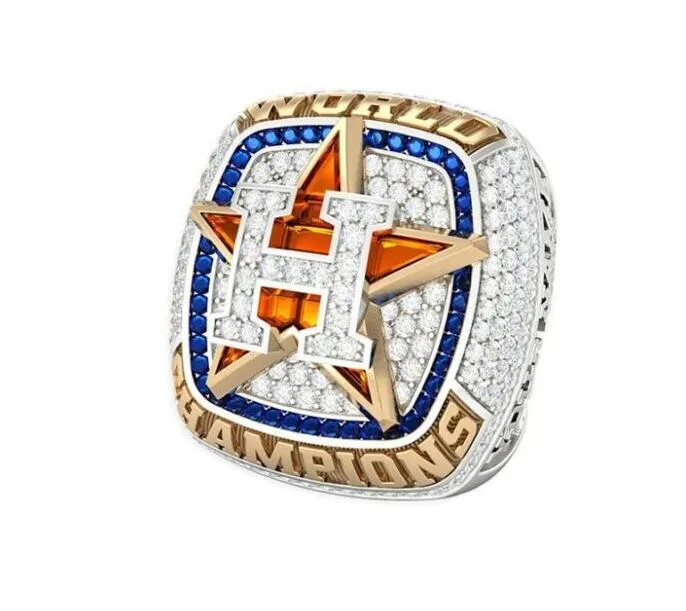 Bague de championnat de l'équipe de Baseball de la série mondiale de Houston, Souvenir de Sport, cadeau pour fans, vente en gros, bijoux Punk Hip Hop, 2022, 2023