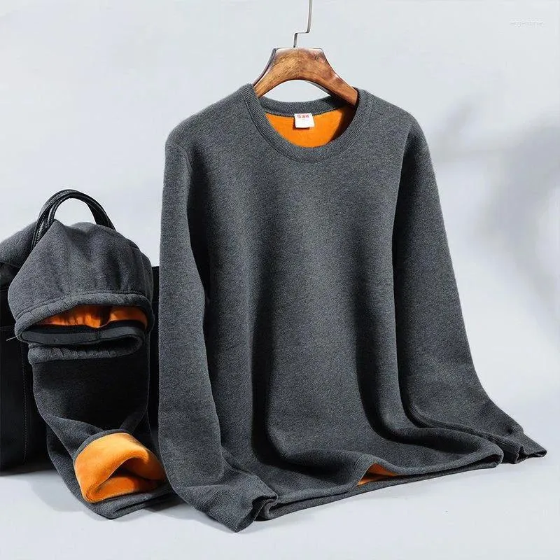 Roupa interior térmica masculina acolchoada e espessada conjunto para proteger o calor frio do outono casaco calças terno de aquecimento doméstico inverno
