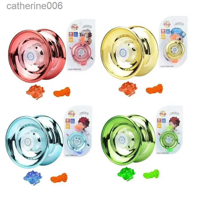 Yoyo Yoyo Ball Alliage D'aluminium Haute Vitesse Insensible YoYo Classique Jouets Forte Résistant Aux Chocs Trick Yo-Yo Ball Pour Enfants Et AdultesL231102