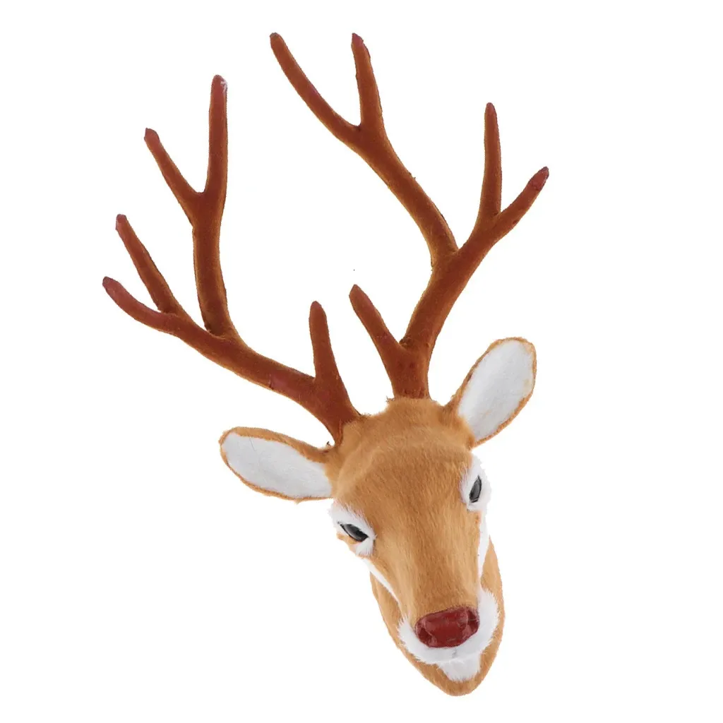 Faux Deer Head - 10 inch Faux Taxidermy Animal Head Wall Decor - Rustic