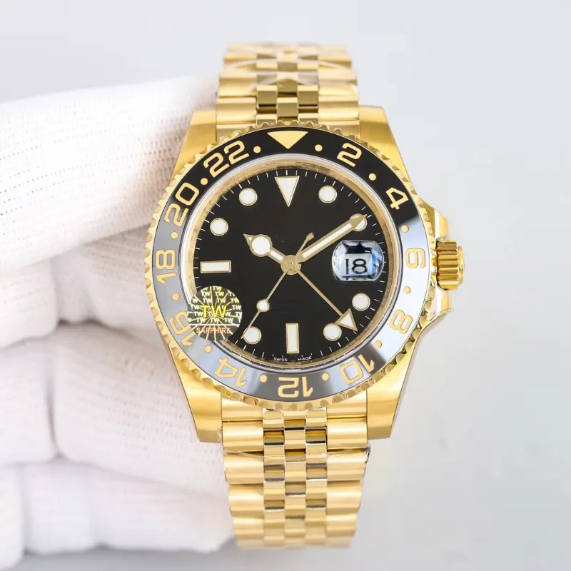 Role Watch Expensive High Quality Men's Gmt Double Time Zone Coke Circle Factory Produces a Full Range of Leisure Sports Movement Movement Optional Luxury Watch1