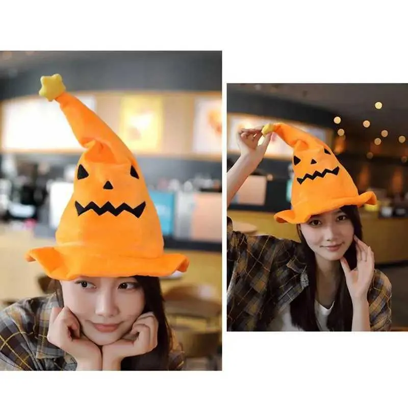 Witch Hat LED Lights Black Yellow Halloween Costume Amazon.com: TEMOGU Halloween Women Witch Hat with LED Lights  main image 4
