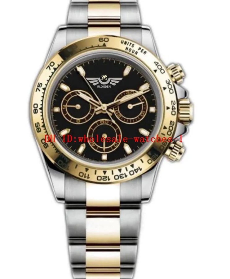 20 estilo 40mm homens assistem 116500 panda 116500 116520 relógios esportivos 2813 MOVIMENTOS AUTOMÁTICOS RELISÕES BLACK Sports Sports Luminous Montre de luxu