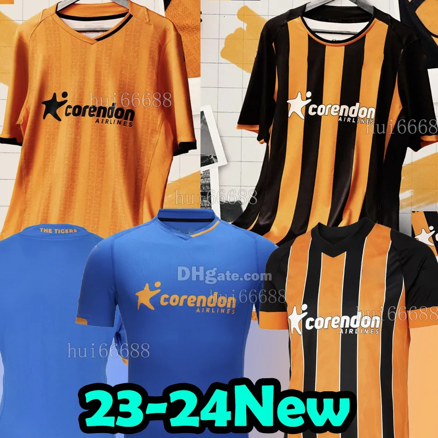 23/24 Hull GREAVES City Soccer Jerseys WILKS HONEYMAN ALLAHYAR SINIK OZAN GREAVES BERNARD EAVES 2023 2024 Maglia da calcio per casa terza casa