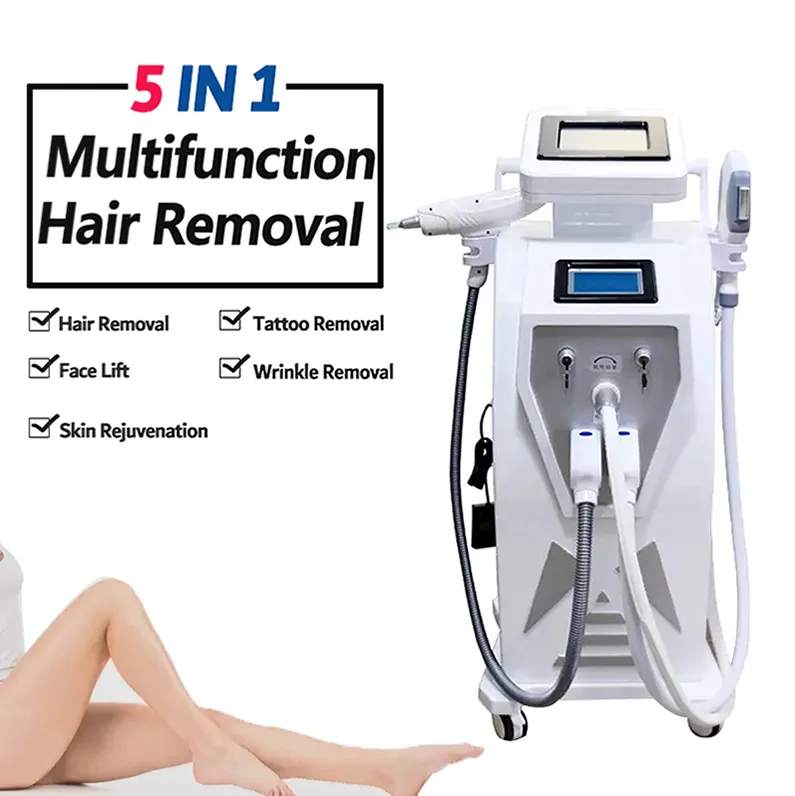 Ipl Laser Hair Removal Elight Opt Skin Rejuvenation pigmentation treatment Professional Nd Yag Tattoo removal Machine Rf Face Lift device