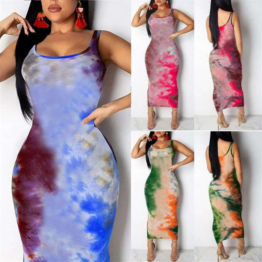 Femmes Graffiti robe ajustée dames filles Boho longues robes Maxi soirée plage robes moulantes robe d'été 2872