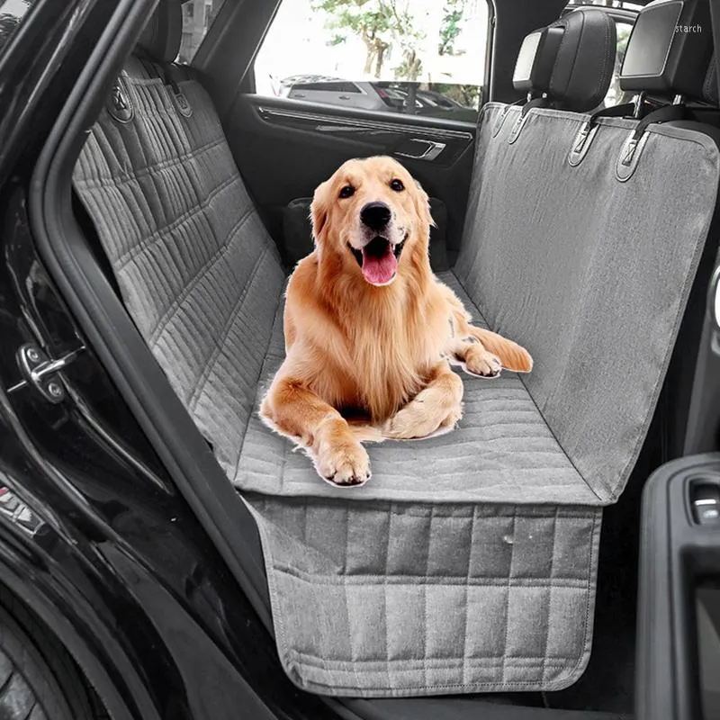 مقعد سيارة الكلب يغطي أليف تغطية تغطية الحاملة حصيرة مقاومة للماء في واقي للخلفية المتوسطة الكبيرة الخلفية الخلفية